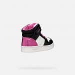GEOX ΚΟΡΙΤΣΙ SNEAKER B465MA 0BCKC C0404 ΑΣΠΡΟ ΜΑΥΡΟ ΡΟΖ